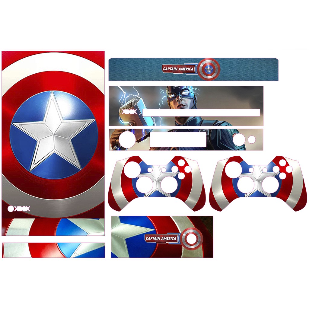 Skin Adesiva Xbox One Fat - Capitão América