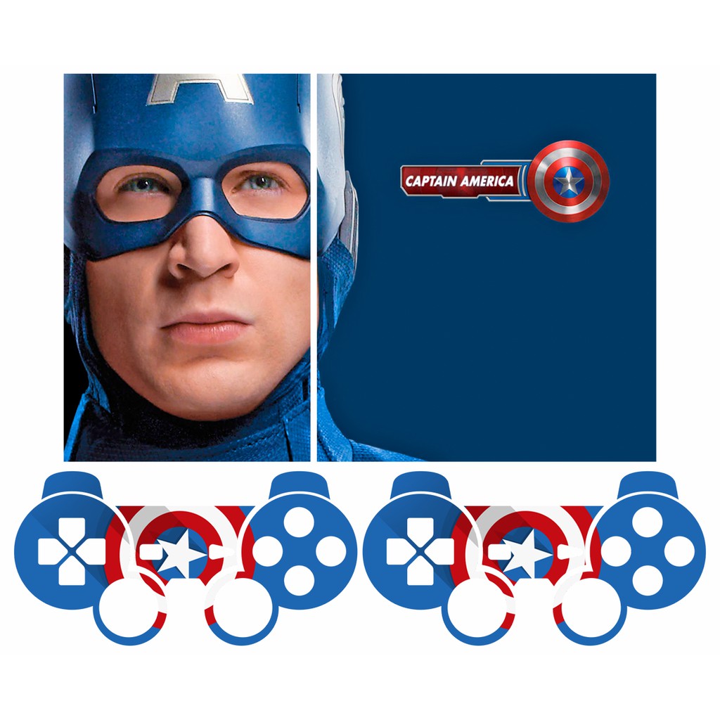 Skin Adesiva PS2 Slim - Capitão América