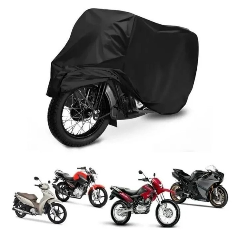 capa para cobrir moto e couro proteção contra sol e chuva 100% forradal para honda elite125