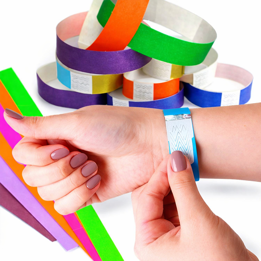 Pulseiras De Identificação Lisa para Festas e Eventos Baladas controle de acesso, fecho adesivo