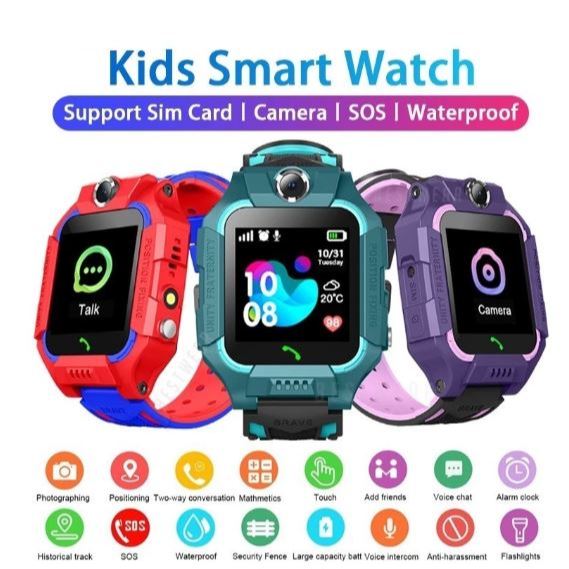Q12 Kids Smart Watch Tela Sensível Ao Toque SOS GPS Anti-Perda Tracker Suporte A Rastreador SIM Card Para Android IOS