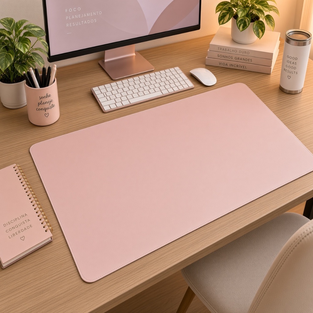 MousePed Básico Liso Disponível em Varios Tamanhos e Cores DeskPad Gamer Liso Office Enviamos De Imediato