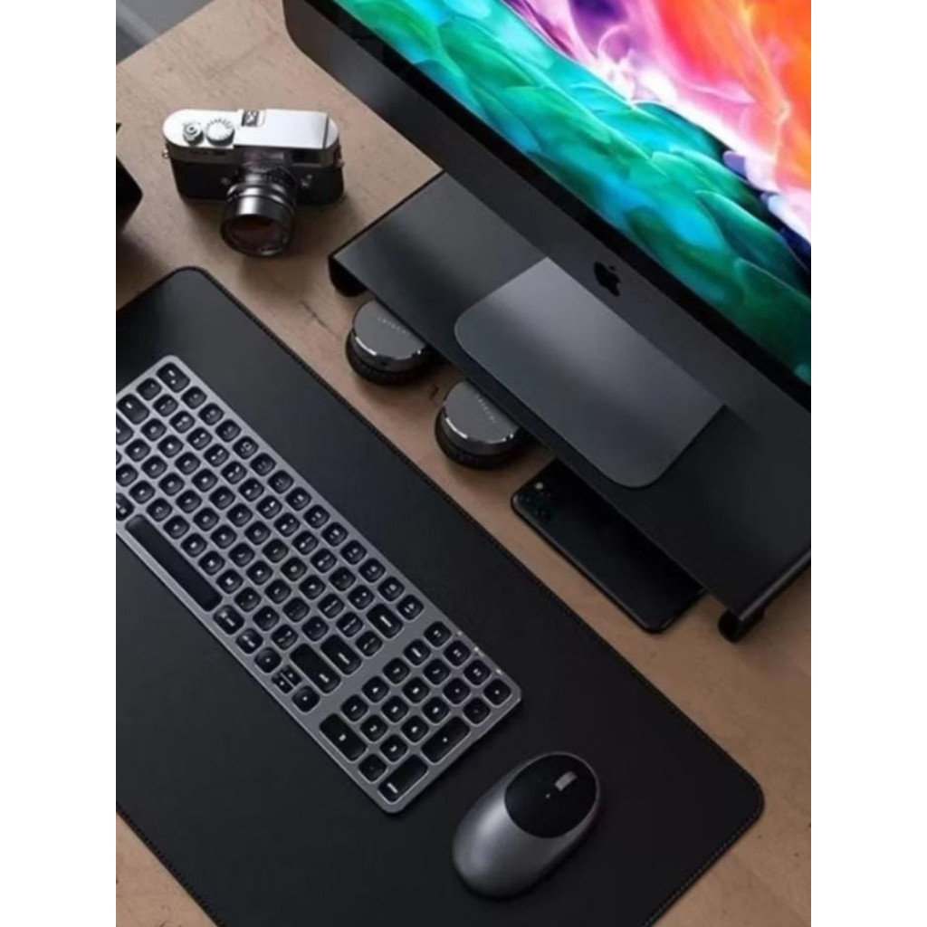 Mouse Pad grande deskpad 70x30 em Couro Sintético minimalista office