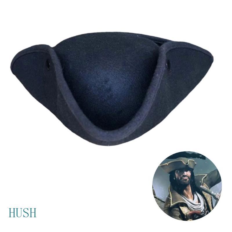 HUS Pirata Chapéu Performances De Palco Tricorne Adulto Fantasia De Halloween Headwear