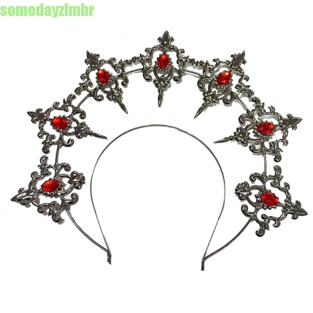 SOMEDAYZL0M Goddess Glory Headwear , Argola De Cabelo Barroca De Luxo Para Performance Em Palco , Tiara De Princesa Sagr