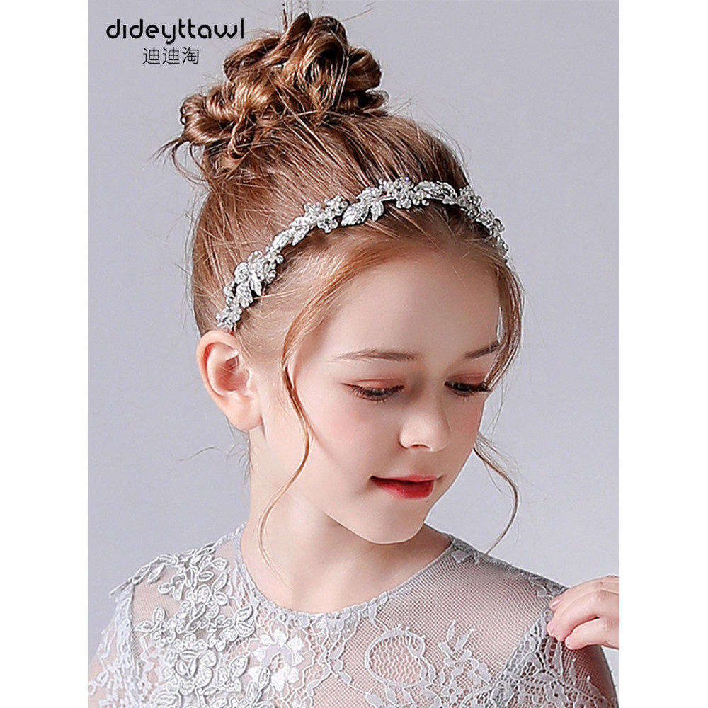Didi Tao Acessórios para o cabelo das crianças Princesa Performance Headwear Flor Menina Hairband Coreano Menina Anivers