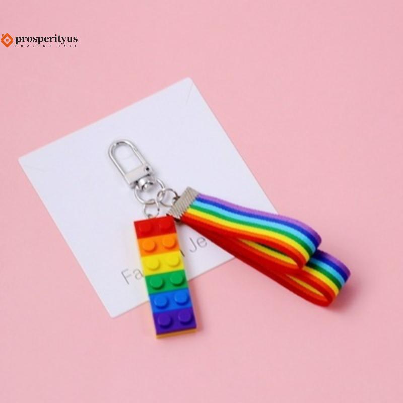 [PPTS] Chaveiro De Construção De Arco-Íris De Cor Brilhante Para Mulheres E Homens Gay Lésbica Punk Joias Acessórios Org
