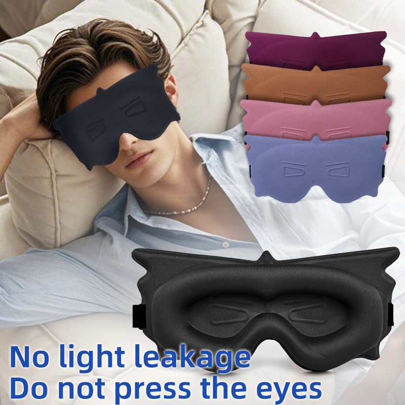 Sleep 1 Piece Sleeping Mask: Deep 3D Contour, Efficient Light Blocking, Soft and Comfortable for Travel