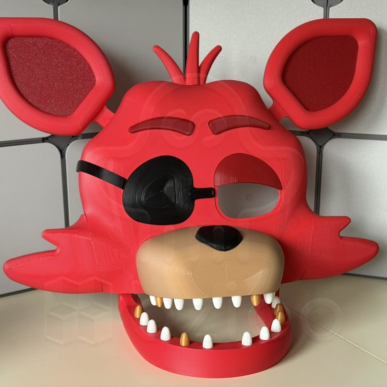 Máscara Foxy Five Nights At Freddy's Cosplay FNAF 20CM Fantasia Geek Gamer Decoração Colecionável