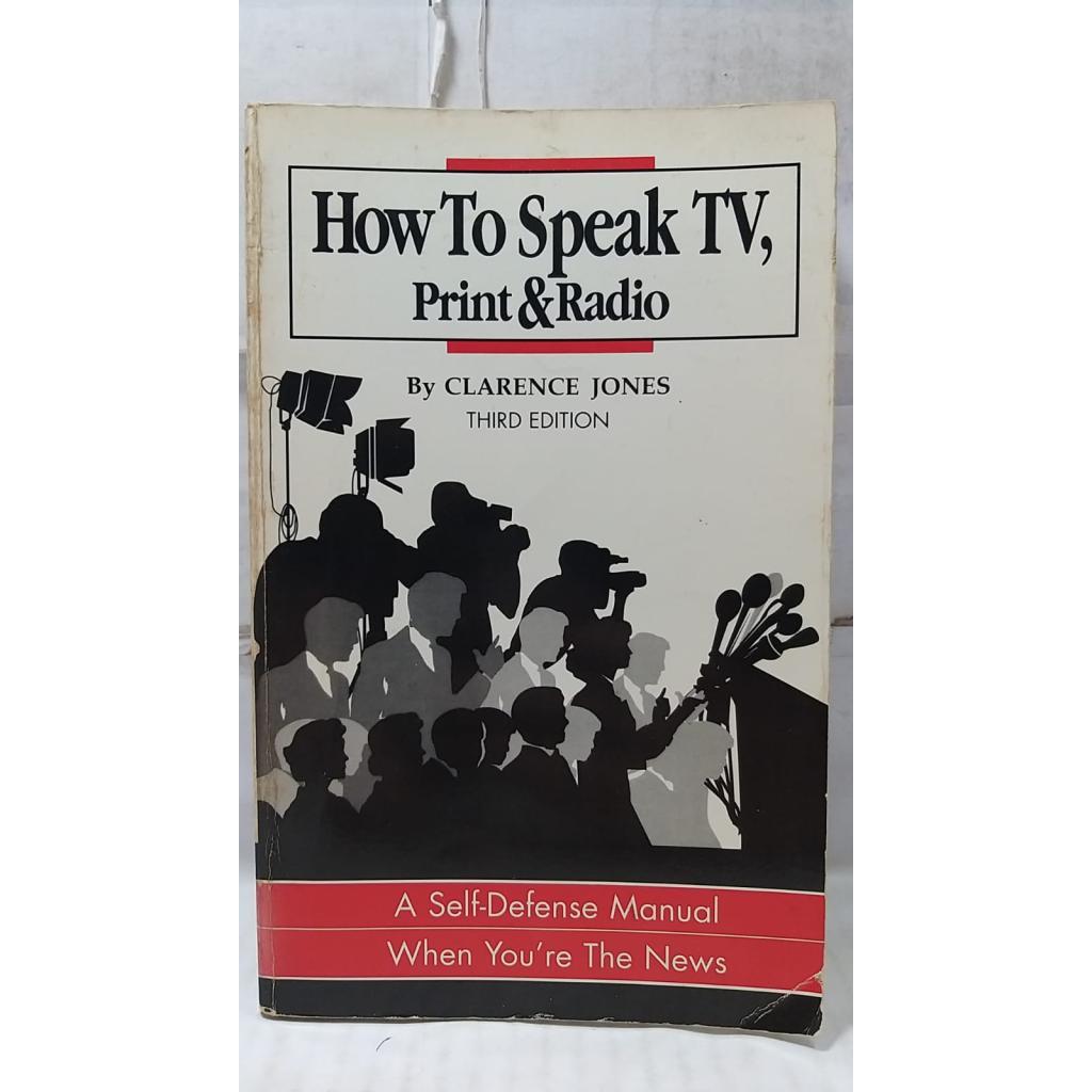 Livro How To Speak TV Print & Radio - Third Edition