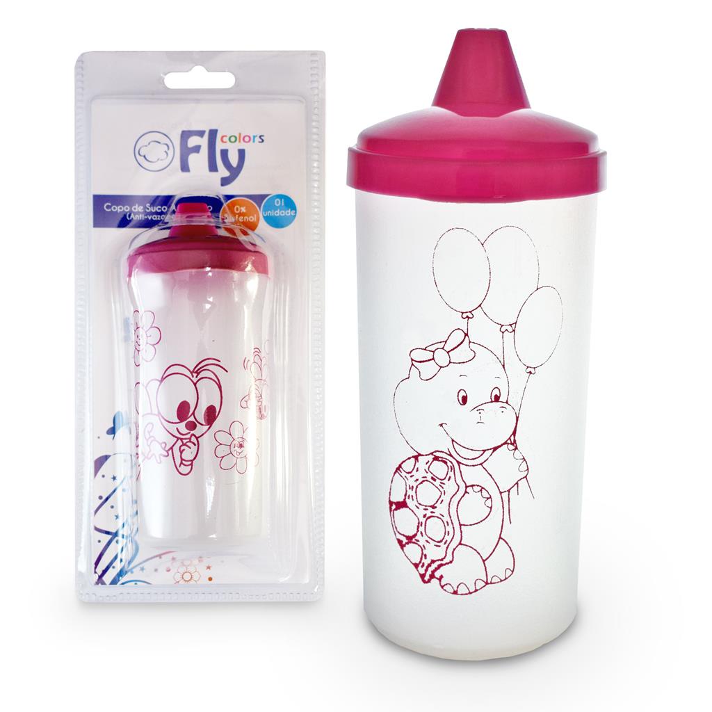 Copo Infantil Copinho Antivazamento Bebe Treinamento 240ml