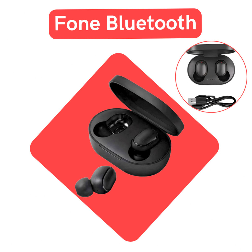 Fone de Ouvido TWS Bluetooh 5.0 REDMI Recarregável Microfone