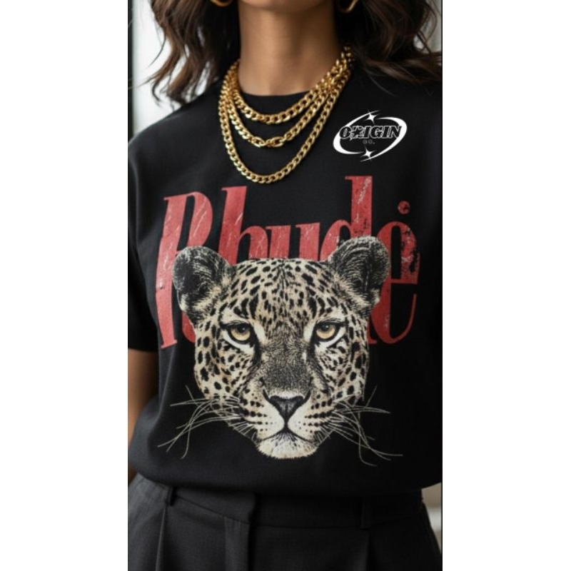 Camiseta Feminina Estampa Animal Print Malha Cotton Alta Qualidade T-Shirt Moderna Casual Elegante Fashion Tendência