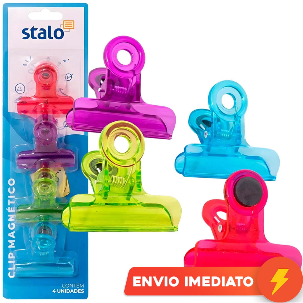 Imãs Magnético Coloridos Para Quadro Lousa Geladeira Blister 50mm Ima De Alta Tração Stalo