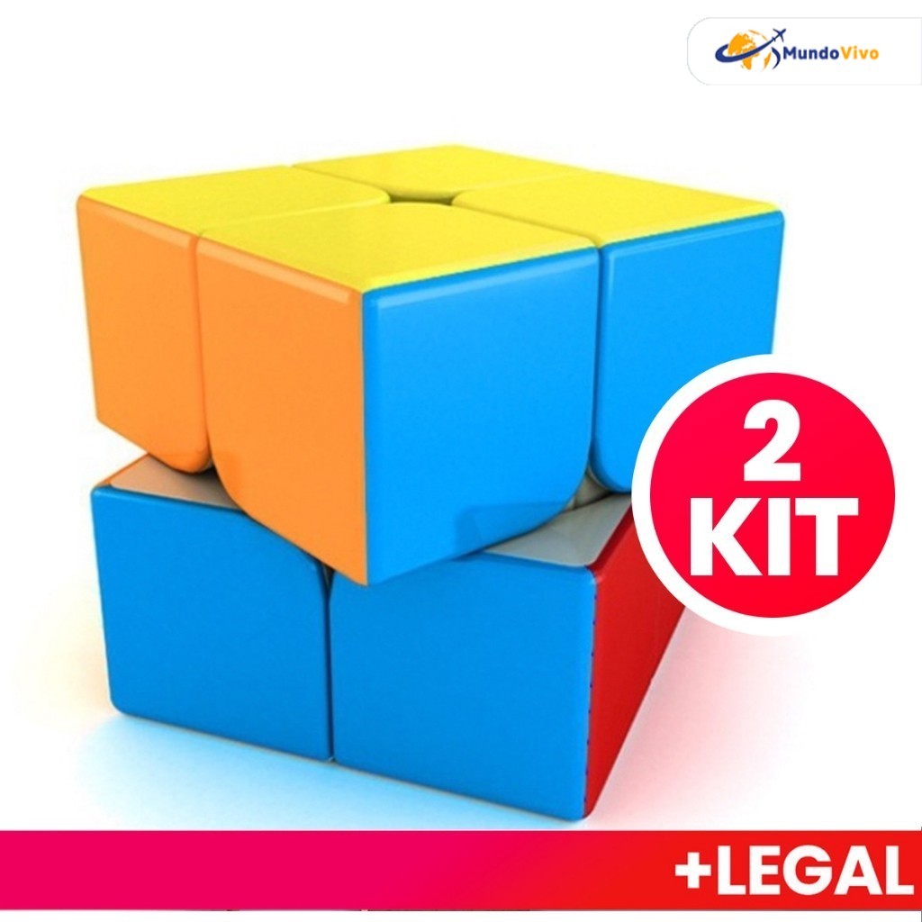 Moyu conjunto magnético de cubo rubik de segunda ordem (2 peças) 50mm parafuso rápido profissional de grau de competição