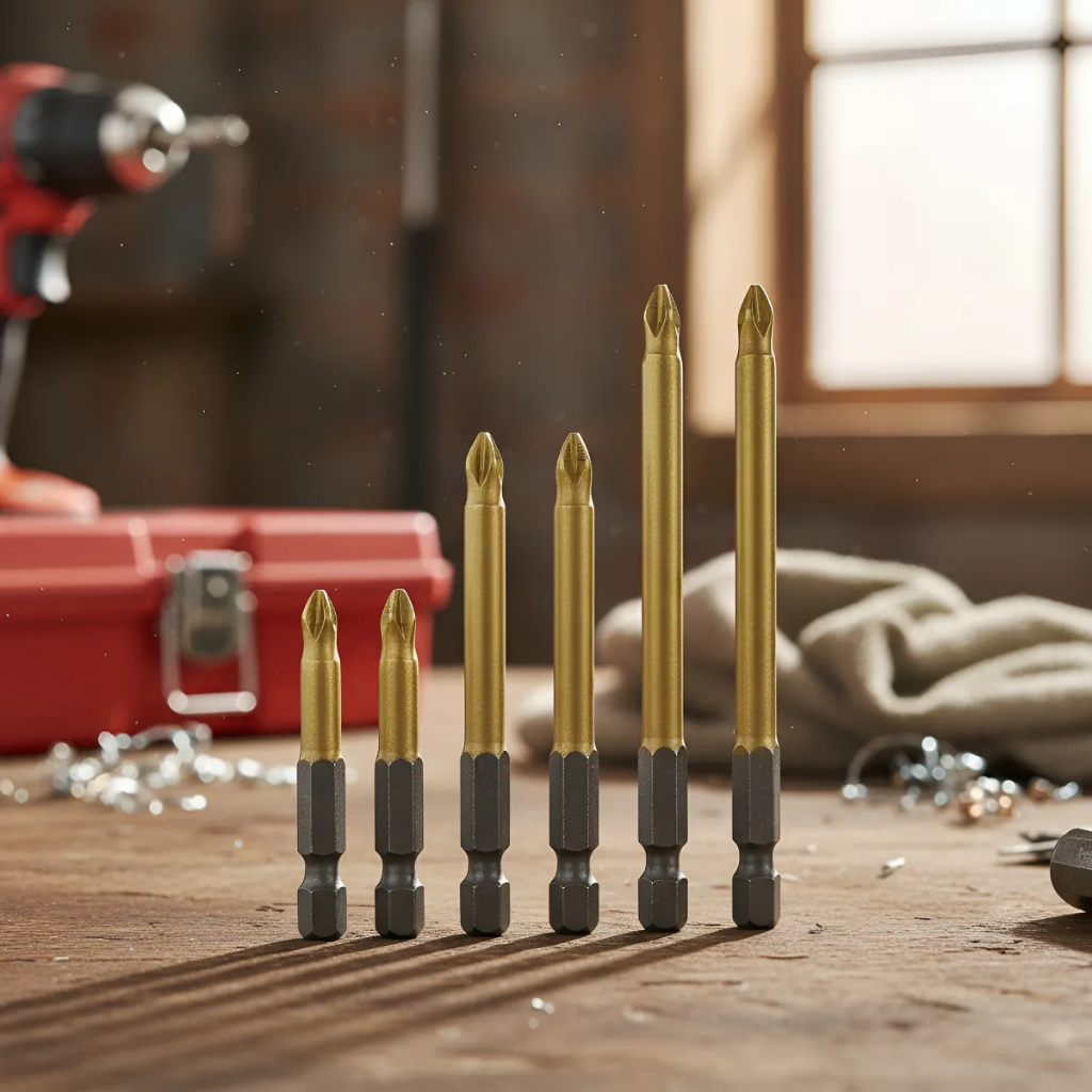 Ponta Bits Ph2 50mm 70mm 90mm Titânio Magnética Ponteira Parafusadeira Kit 10 peças Mercantil