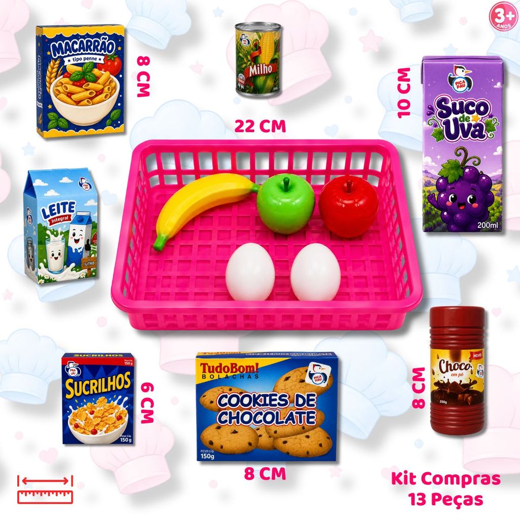 Cesta de Compras Supermercado Infantil