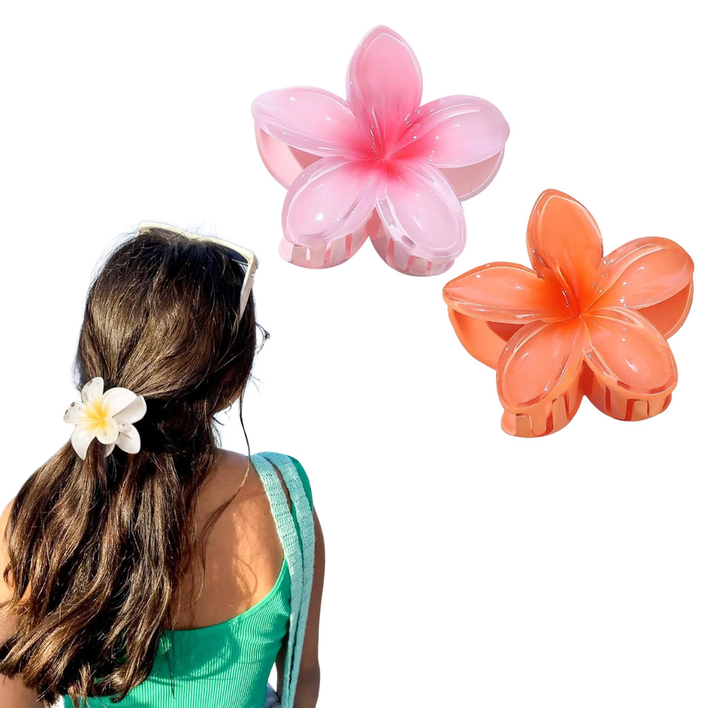 1 Piranha De Flor Garra Para Cabelo Grampo De Praia Acessório Feminino Elegante Charmoso