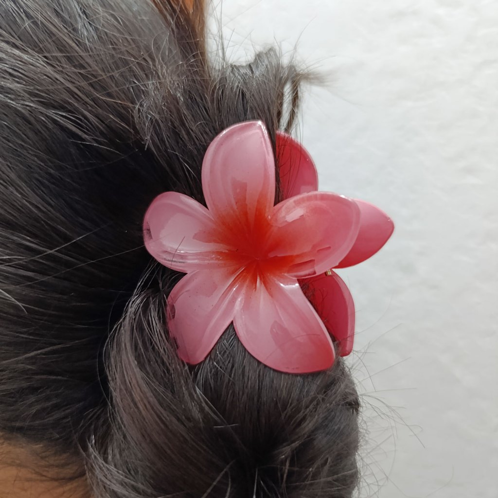Grampo Presilha Flor de Cabelo Moda Garra Prendedor 5 CM Cabelo Médio Luxo