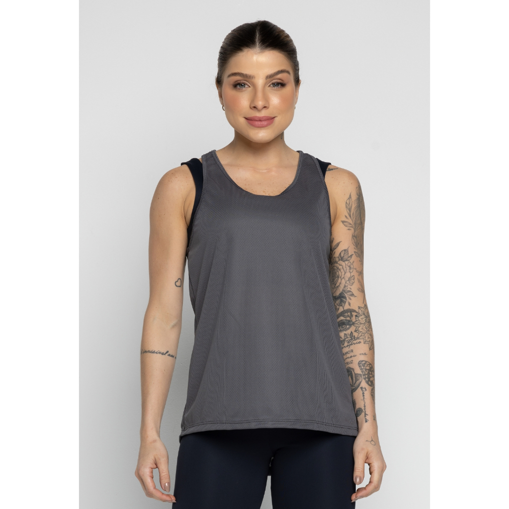 Regatas Feminina Dry Fit Fitness Academia Esportiva Treino Furadinha