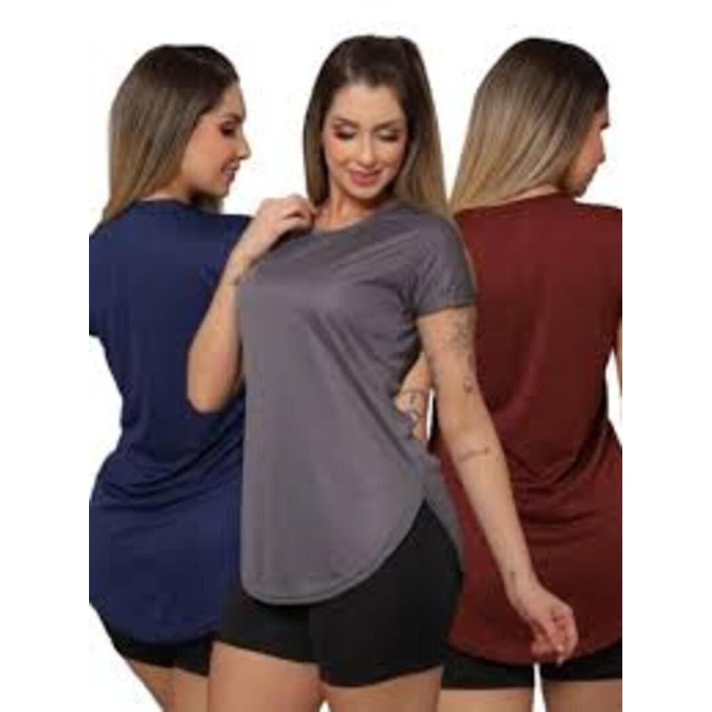 Blusas Oval Dry Fit Feminina } Fitness Academia Veste Leggins Regata Tapa Bumbum Tule  Camiseta Top Treino Camisão Fit
