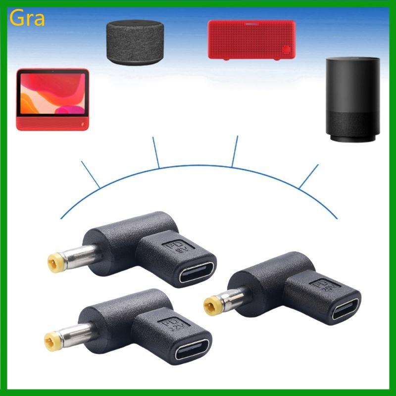 Gra USB C Para 4 0x1 7mm Ponte Corrente Direta Saída 27W 36W 100W Luzes LED Laptops Carregamento Eletrônico