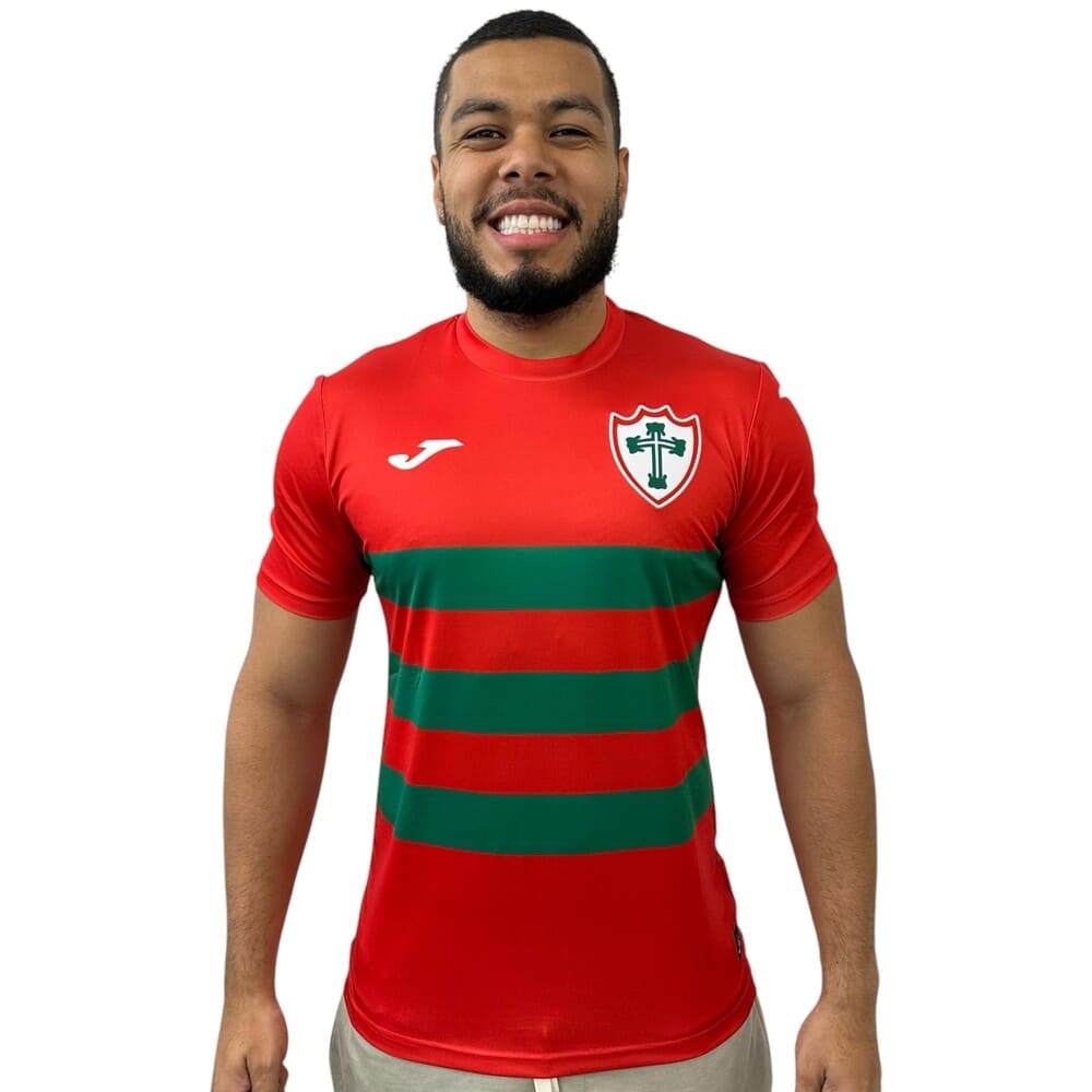 Camisa Portuguesa II Joma Fan Torcedor 2025 Vermelha Oficial + Nota Fiscal