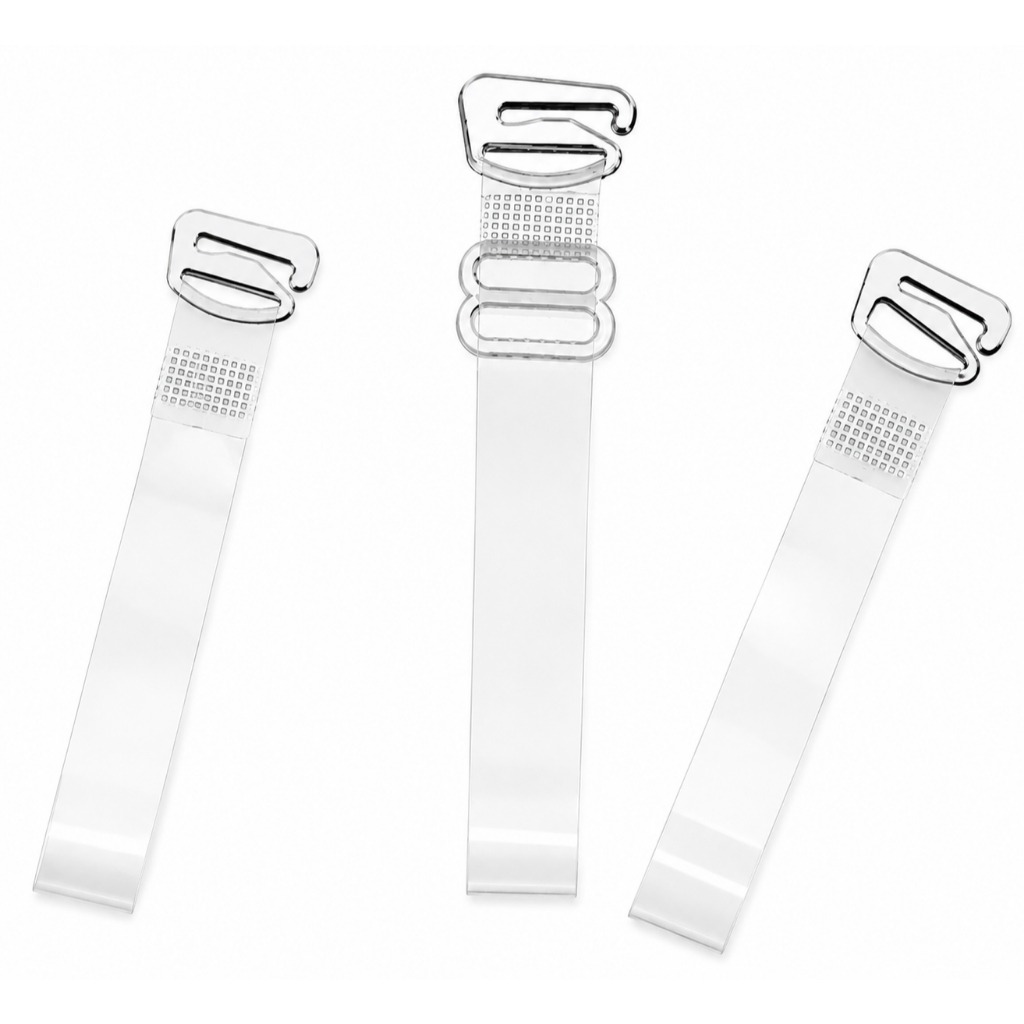 kit c/3 pares de alça de silicone removível para sutiã