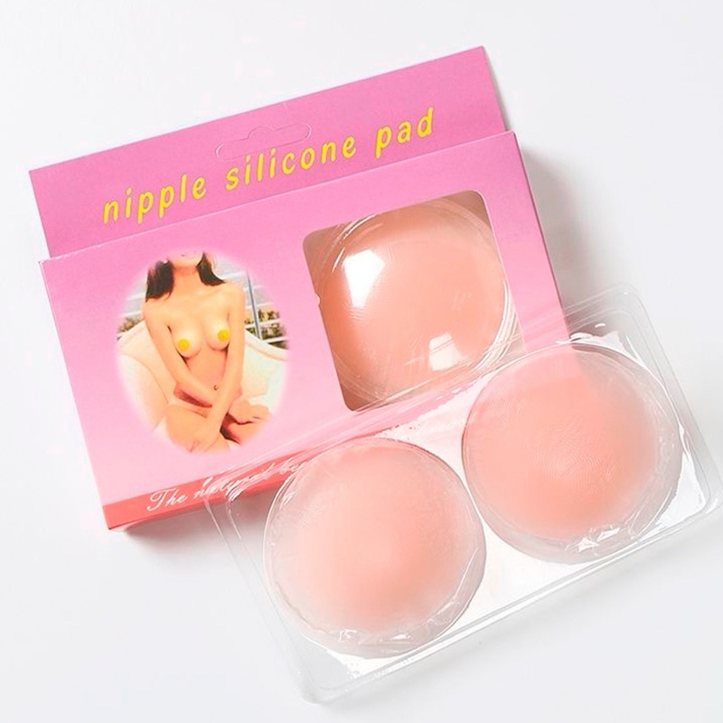 Kit 2 Pares (4 Unidades) Protetor Tapa Mamilos Aureola Silicone Adesivo Reutilizável Ivisílvel