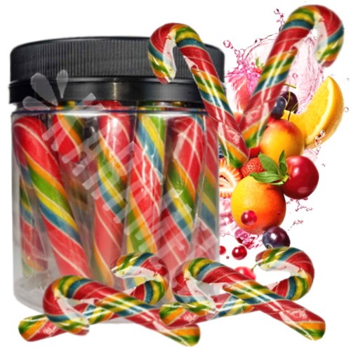 Mini Bengalas Coloridas Sabor Tutti Frutti - Pote 200g