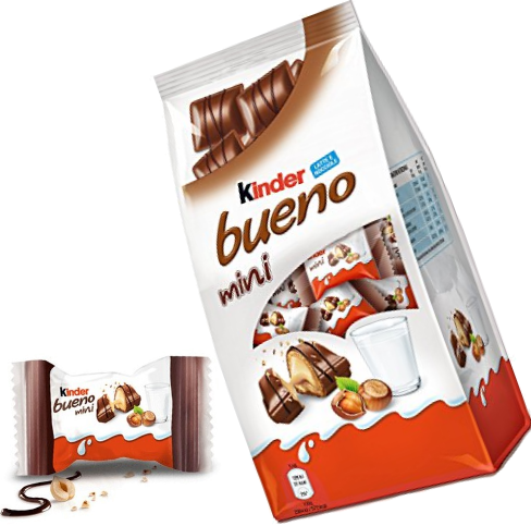Kinder Bueno Mini - Bombons Kinder Bueno - Importado da Alemanha - 108g