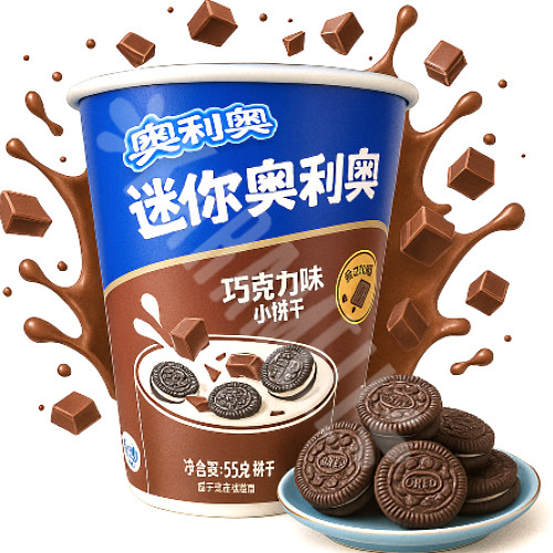 Biscoito Mini Oreo Recheio Chocolate - Importado