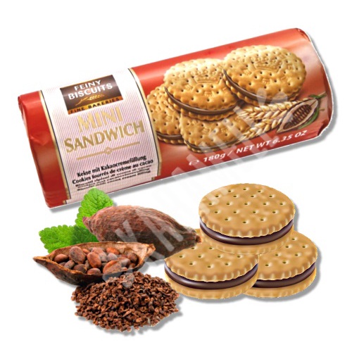 Biscoitos Mini Sandwich Cream Cocoa - Importado Áustria