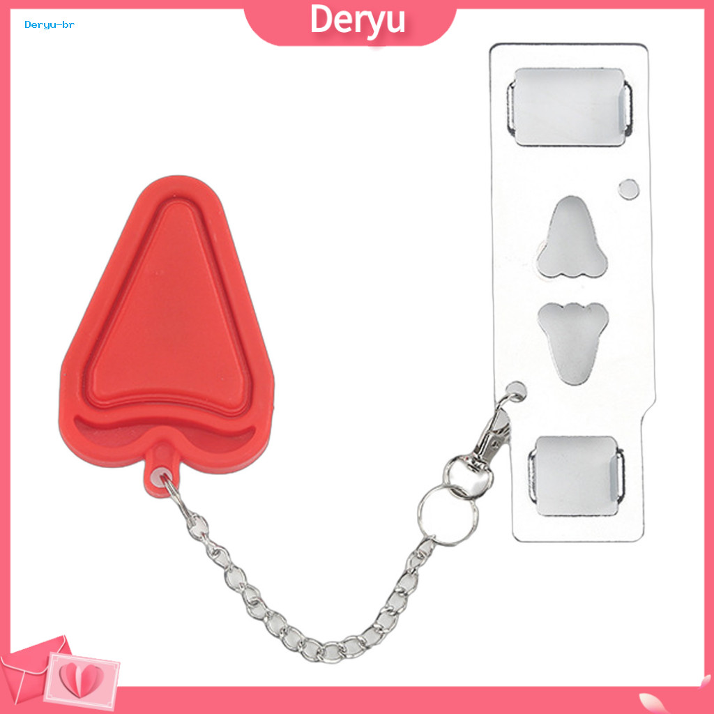 Heavy Duty Door Security Lock Portable for Home Travel – No Drilling Stop for Hotel Apartment Dormitory Easy Privacy f