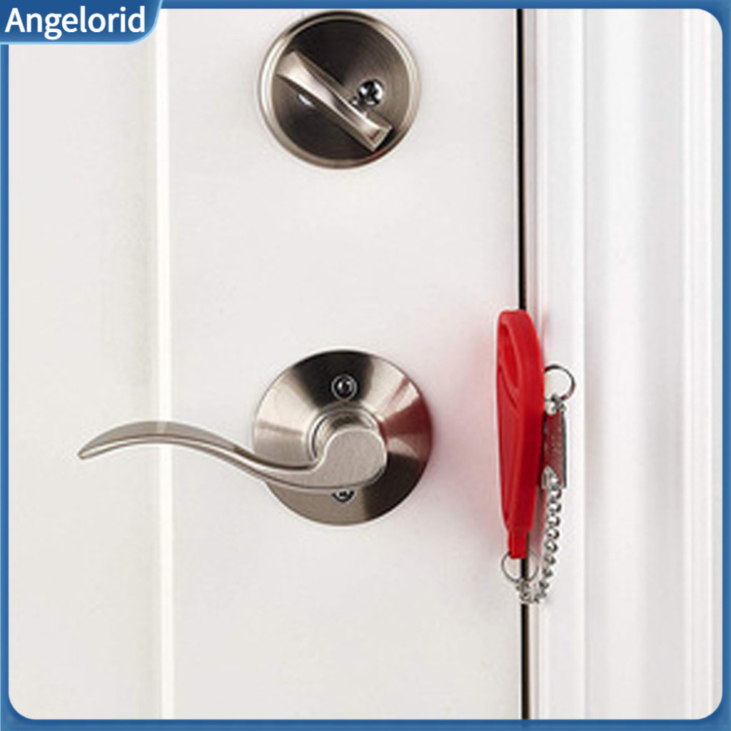 Hotel Security Lock Portable Door for Home Travel – No Drilling Stop for Apartment Dormitory Easy Privacy Protection E