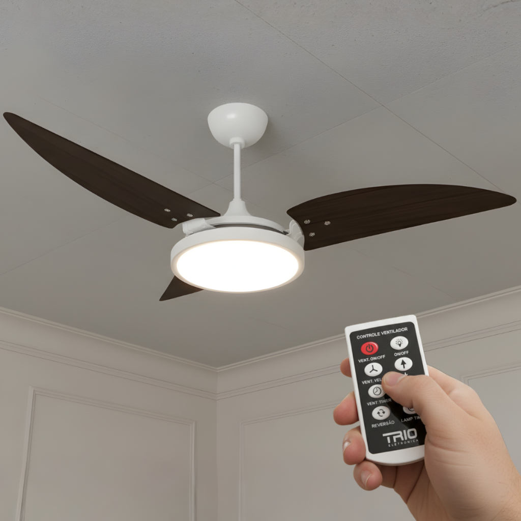 Ventilador de Teto Maragogi LED 6500K 127V Branco Ventex + Controle Remoto