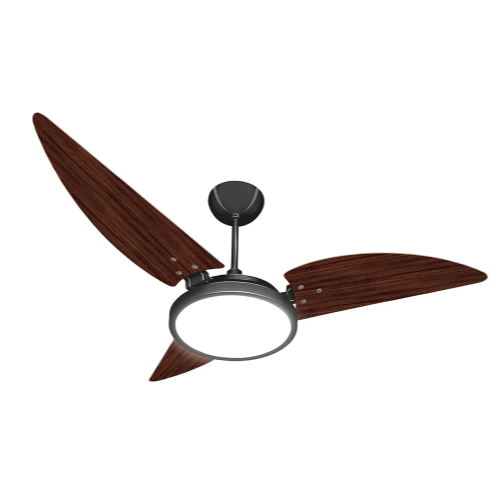 Ventilador Maragogi Preto Tabaco com Led Branco Frio 127V