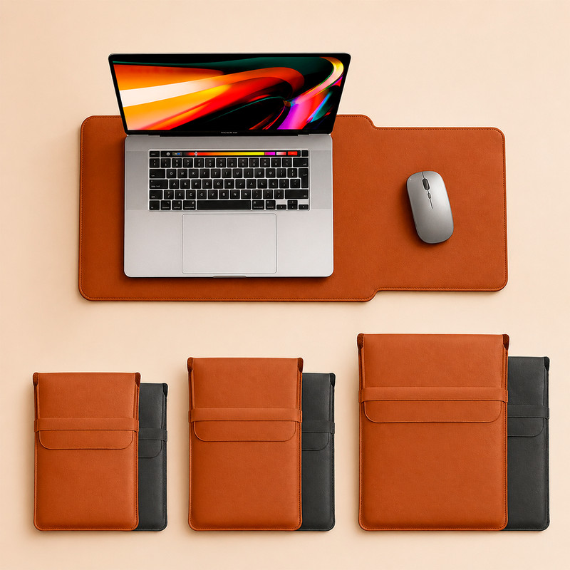 Capa Porta Notebook MacBook Vira Mouse Pad Sintético Resistente 13 15 17 Aproveite
