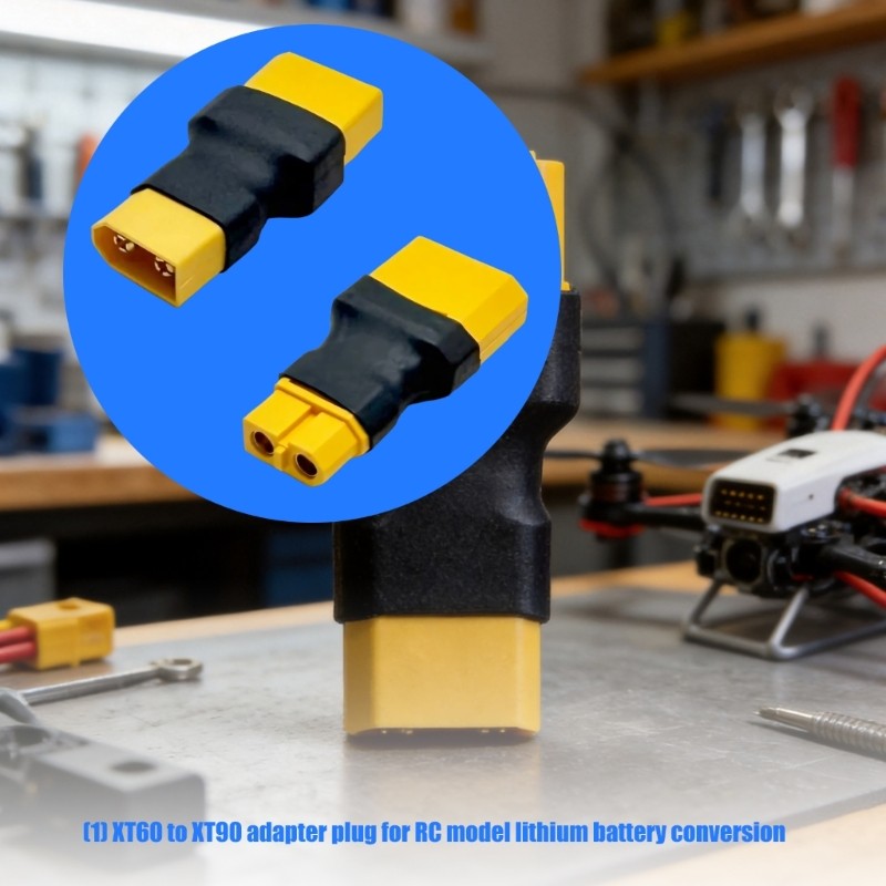 Remote 60 to XT90 Male Female Adapter Connectors for Remote Setups and Benches Use