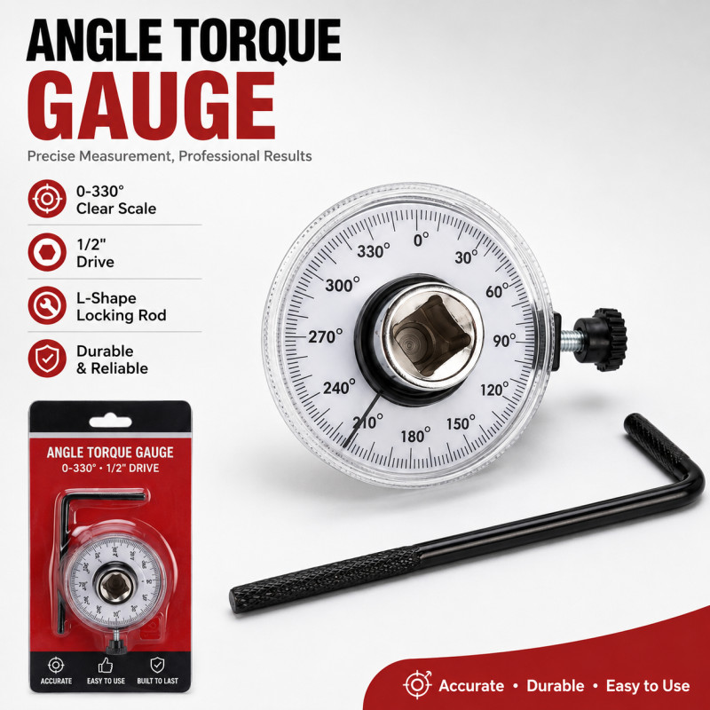 Medidor de ângulo de torque de 360 ° com base magnética, indicador digital para aperto de parafuso de precisão e Ang