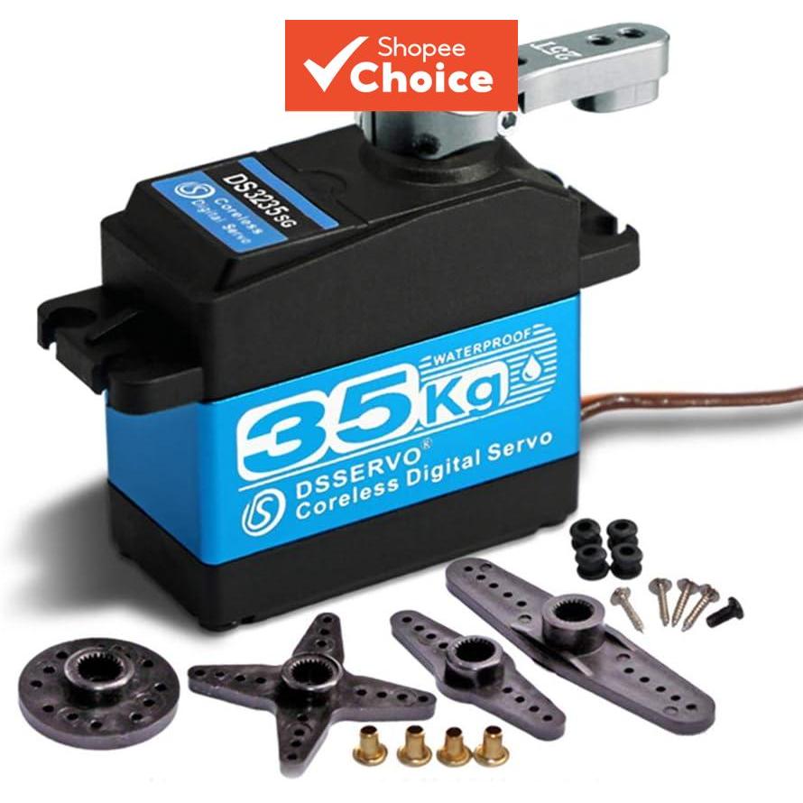 ZOSKAY Servo Motor Sem Núcleo 35kg de Alto Torque com Engrenagem Metálica Digital e Engrenagem de Aço Inoxidável, servo