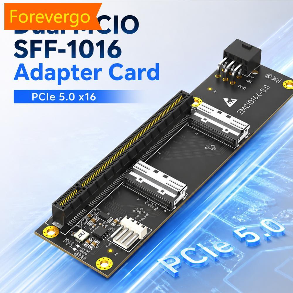 forevergo PCI-Express PCIe 5.0 x16 Para Placa Adaptadora Dual MCIO SFF-1016 H7Q9