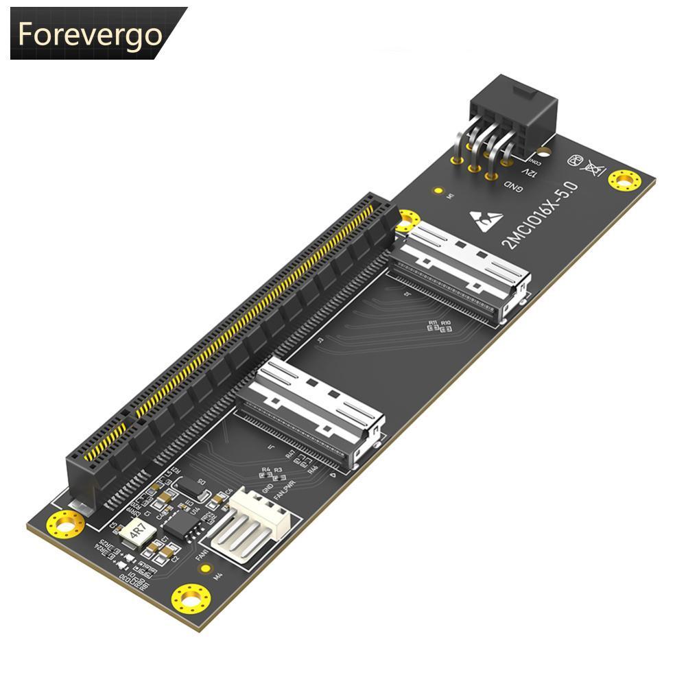FOREVERGO PCI-Express PCIe 5.0 x16 Para Placa Adaptadora Dual MCIO SFF-1016 R2T4