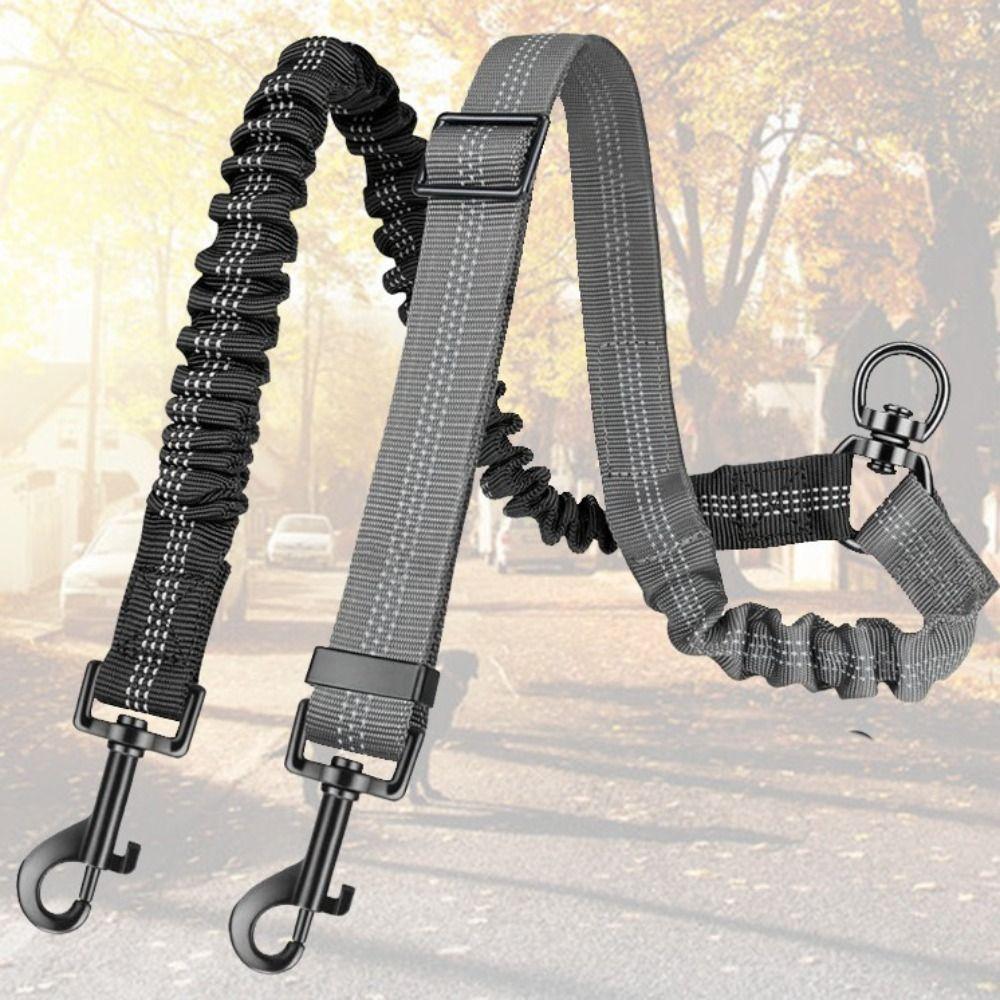 NEDFS Two Dog Lead , 2 Em 1 360 ° Trela Dupla Giratória Para Cães , Reflexiva De Tração Dois Com Alça Ajustável