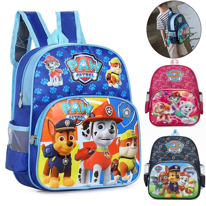 Cartoon Mochila Escolar Para Meninos Crianças Escolares Cute Cartoon Anime Character Chase Marshmall Skye Schoolbag