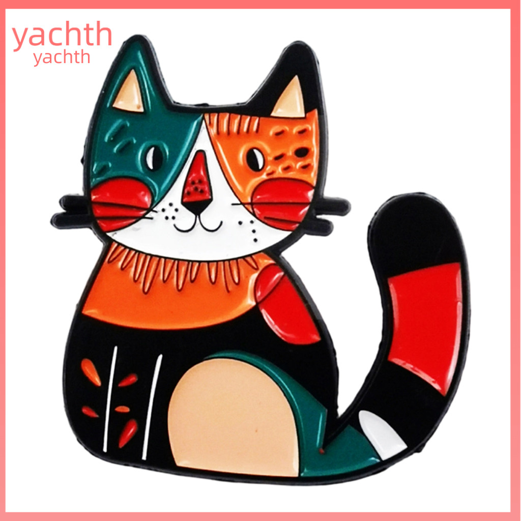 Cat Brooch Pin Hat Badge Cartoon Alloy Mini Enamel Cute Jewelry Accessory for Men Women Stylish Clothing for Bags Hats G