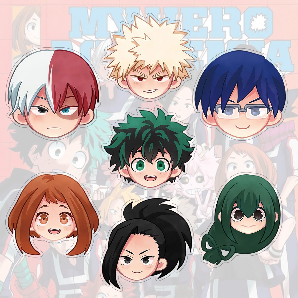 Broche De Acrílico My Hero Academia Anime Cartoon Cute Student Bag Ornaments Pin