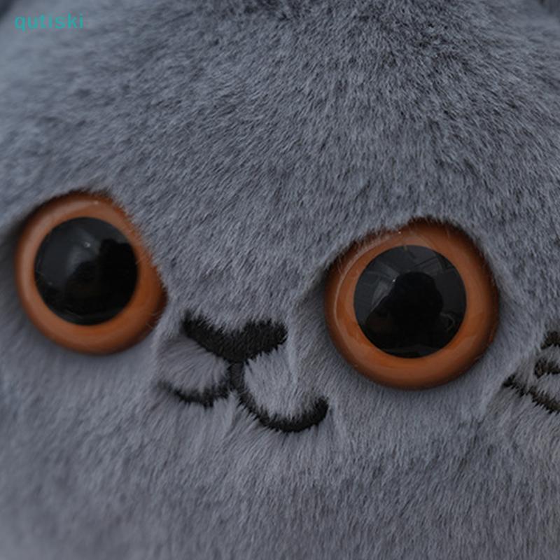 QUTI Kawaii Cartoon Cute Cat Coin Purse Chaveiro Pingente Criativo Pelúcia Animal Gato Bolsa De Armazenamento Crianças M