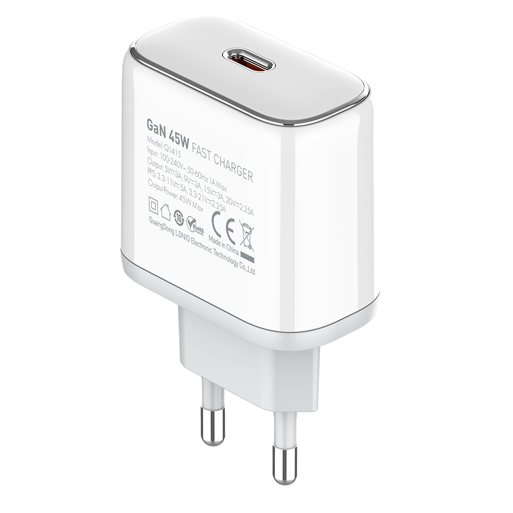 Carregador Usb-C Ldnio Q1415 PD45W Laptop Celular Turbo