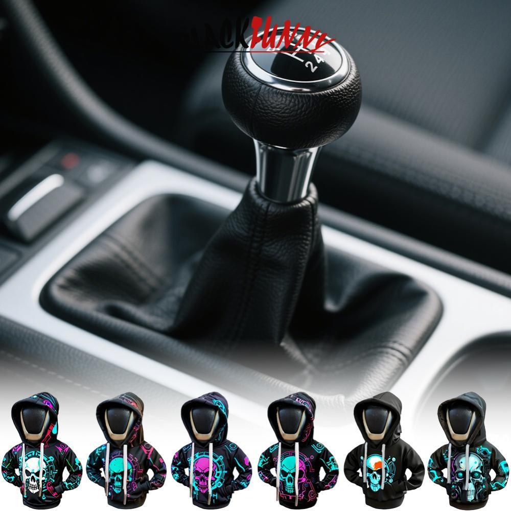 BLACKFUNNY Criativo Crânio Alavanca De Engrenagem Do Carro Com Capuz Roupas Capa Pequeno Hoodie Interior Mudança C9K9